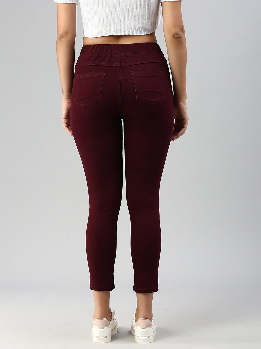 De Moza Women Jegging Wine