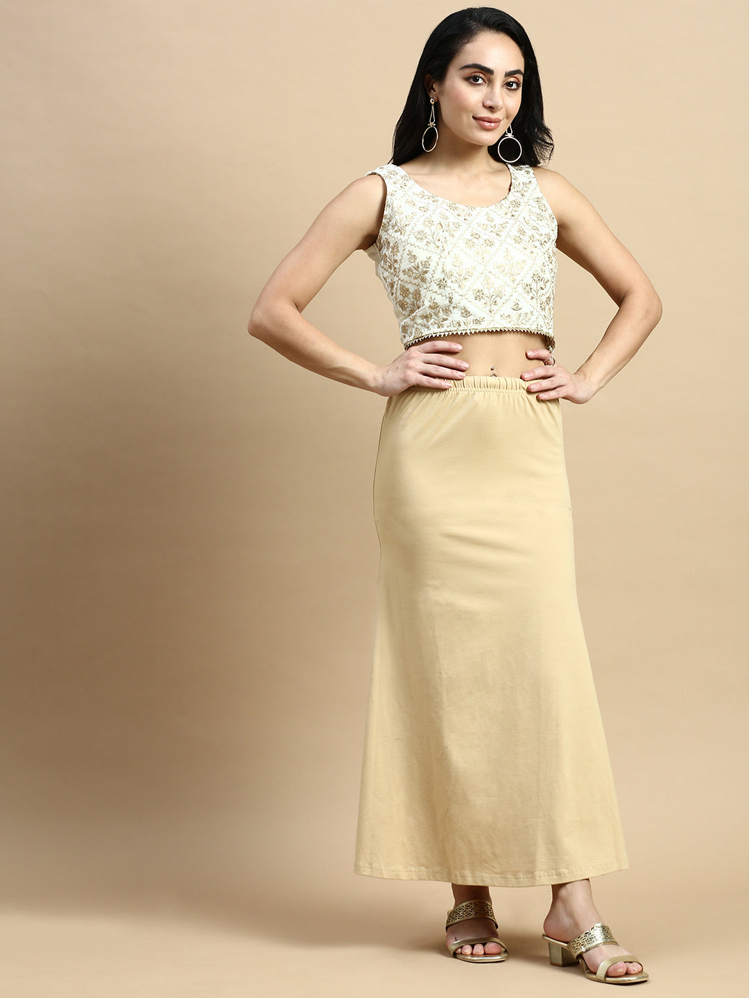 Saree Shapewear-Beige - De Moza
