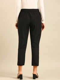 Straight Pant-Black - De Moza