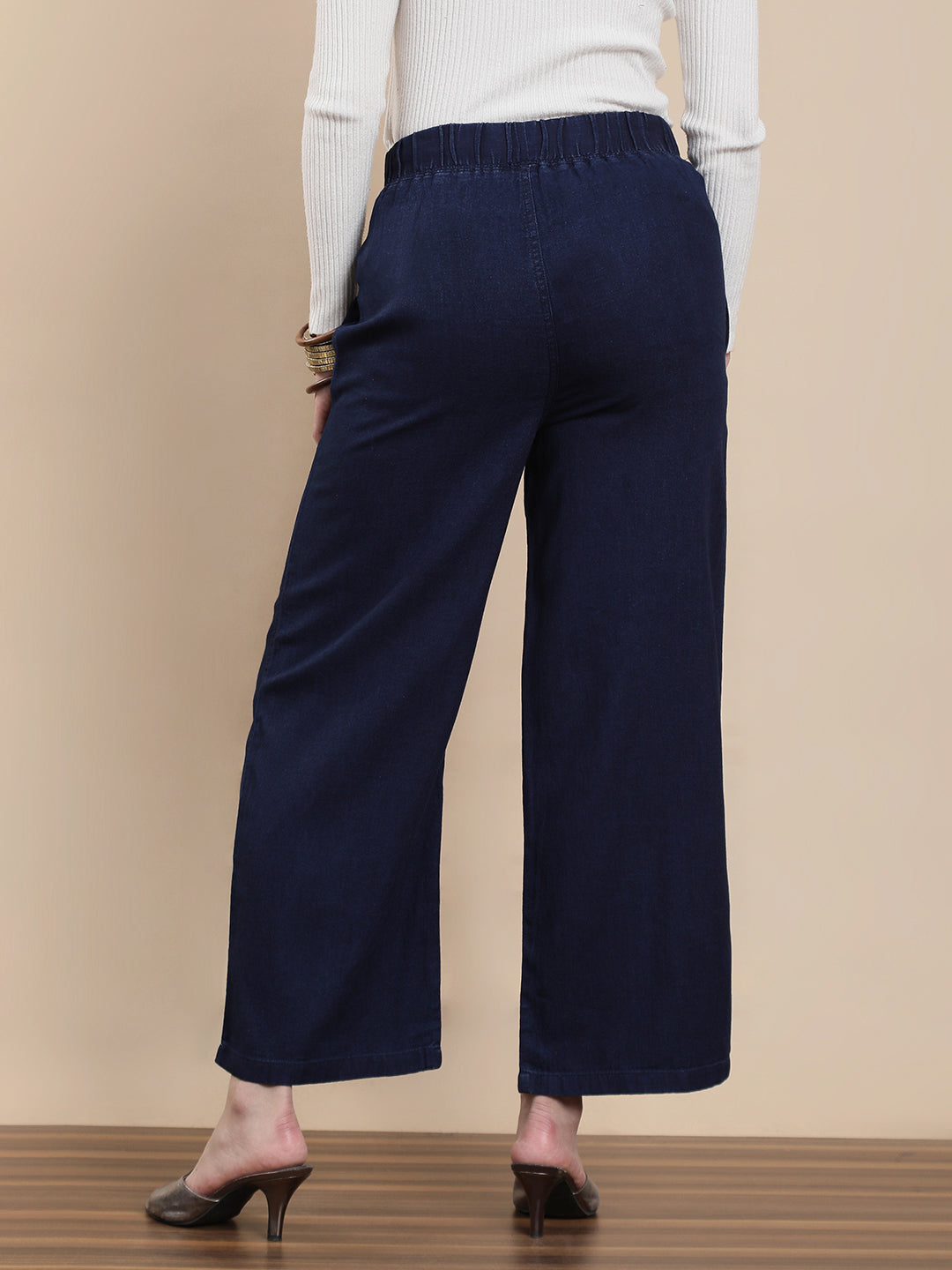 De Moza Women Casual Palazzo Rinse