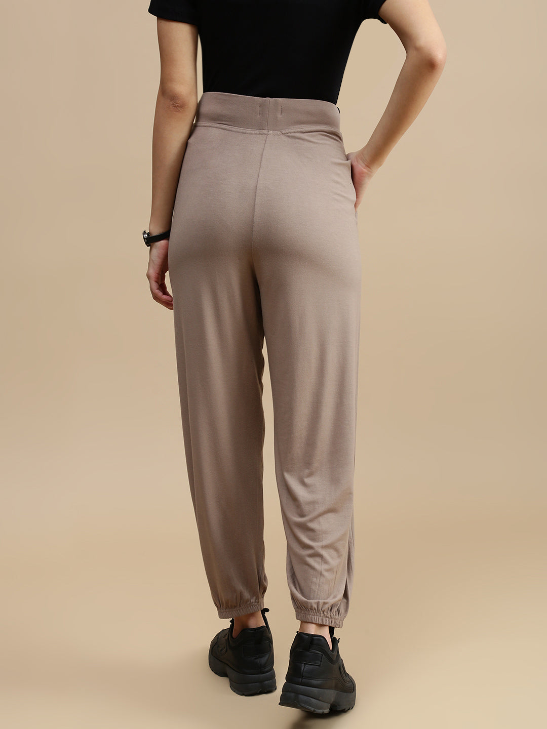 De Moza Women Casual Jogger Taupe