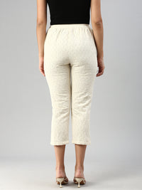 De Moza Women Straight Pant Natural