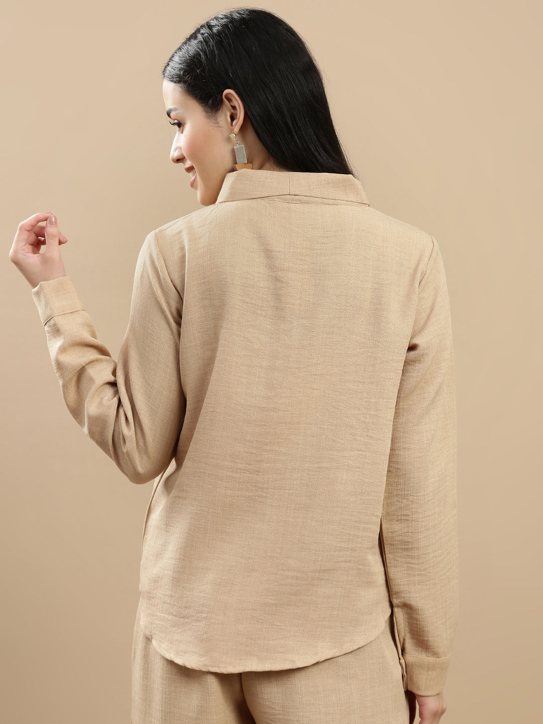 De Moza Women Casual Top Beige