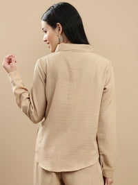 De Moza Women Casual Top Beige