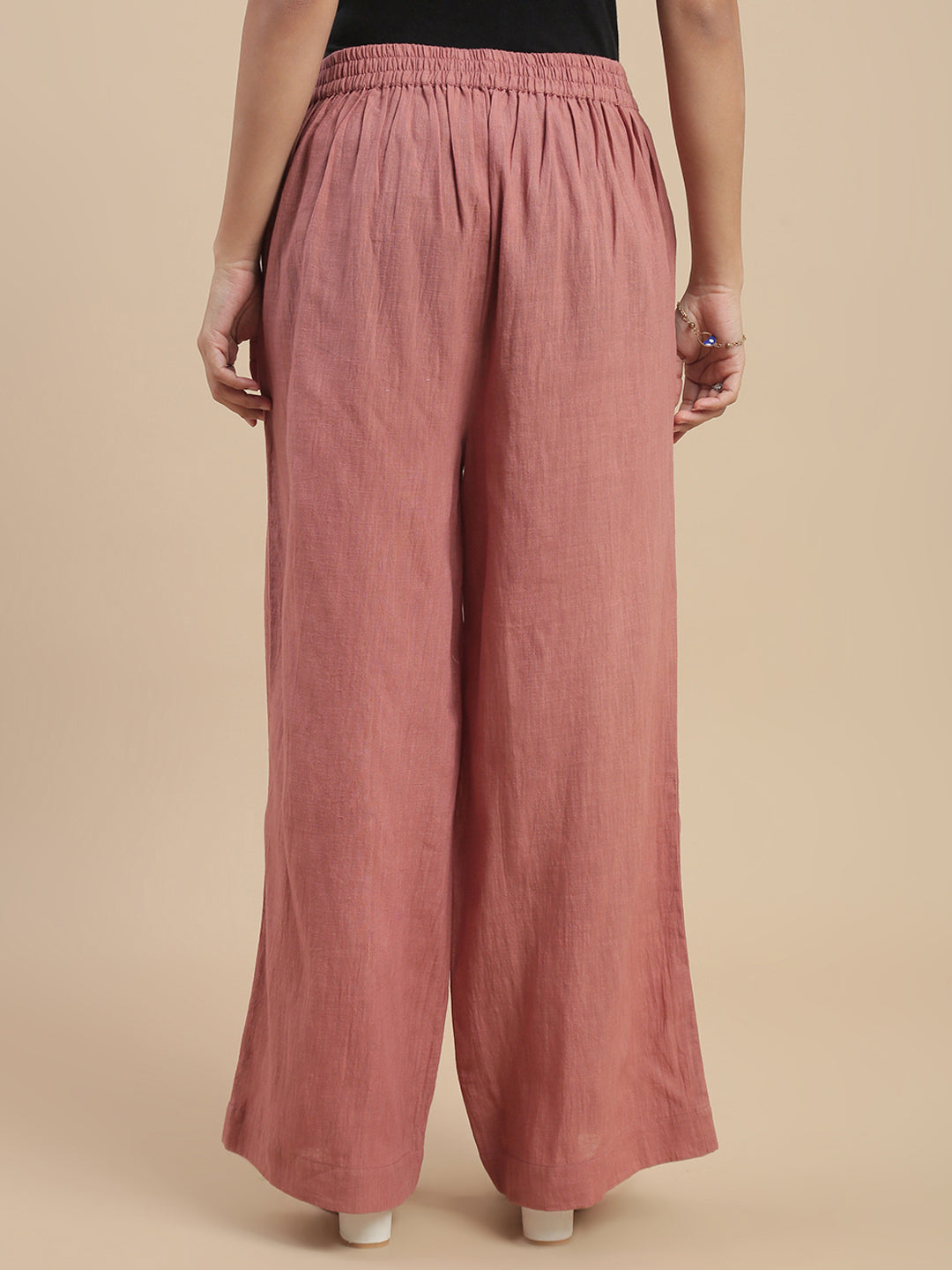 De Moza Women Casual Palazzo Peach - De Moza