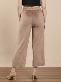 De Moza Women Casual Palazzo Tan