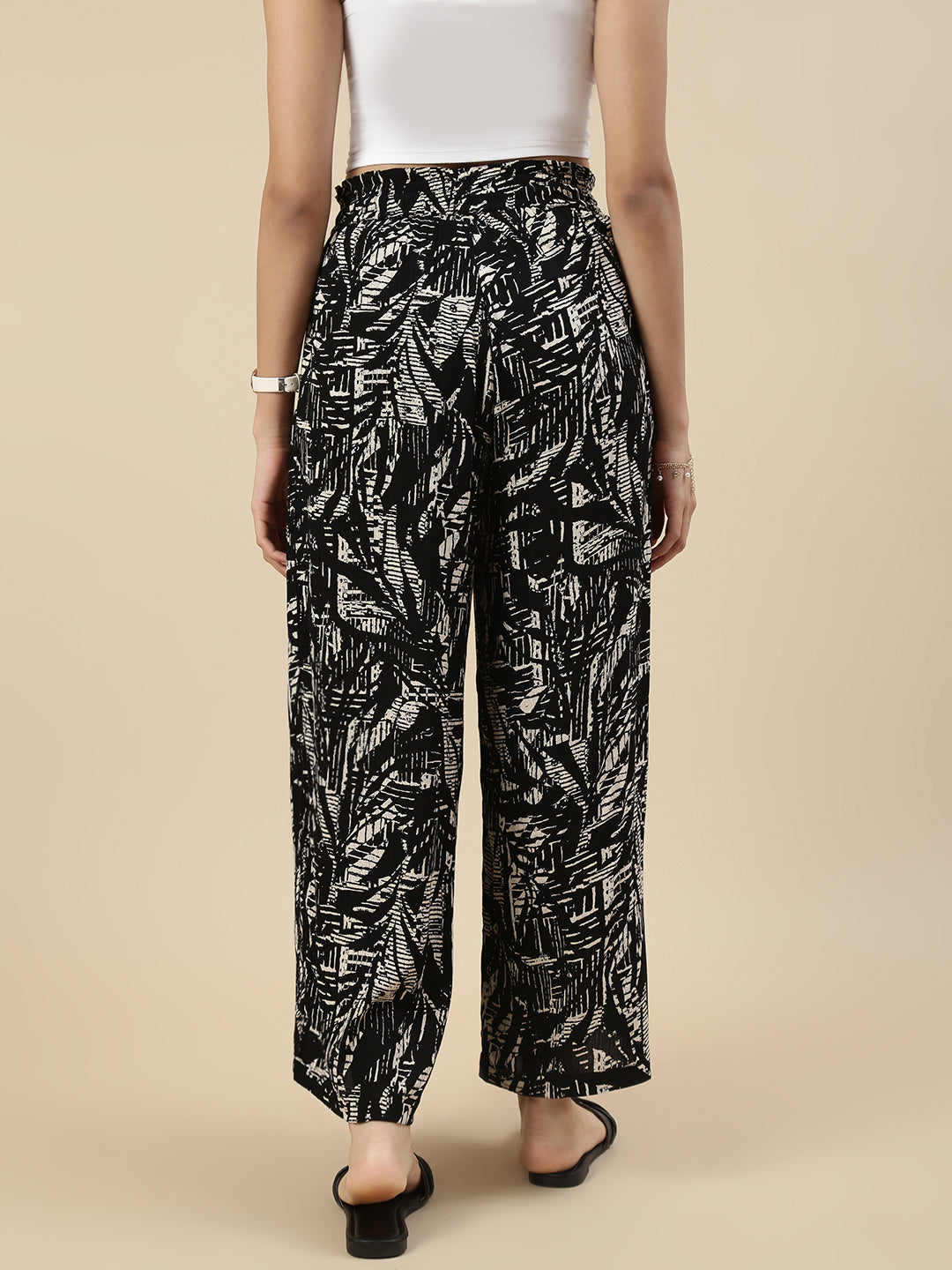 Co-ord Set (Top & Palazzo) - Black