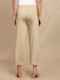 De Moza Women Festive Palazzo Light Gold - De Moza