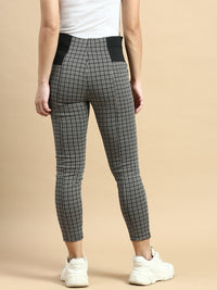Treggings Jacquard Polyester-Black - De Moza