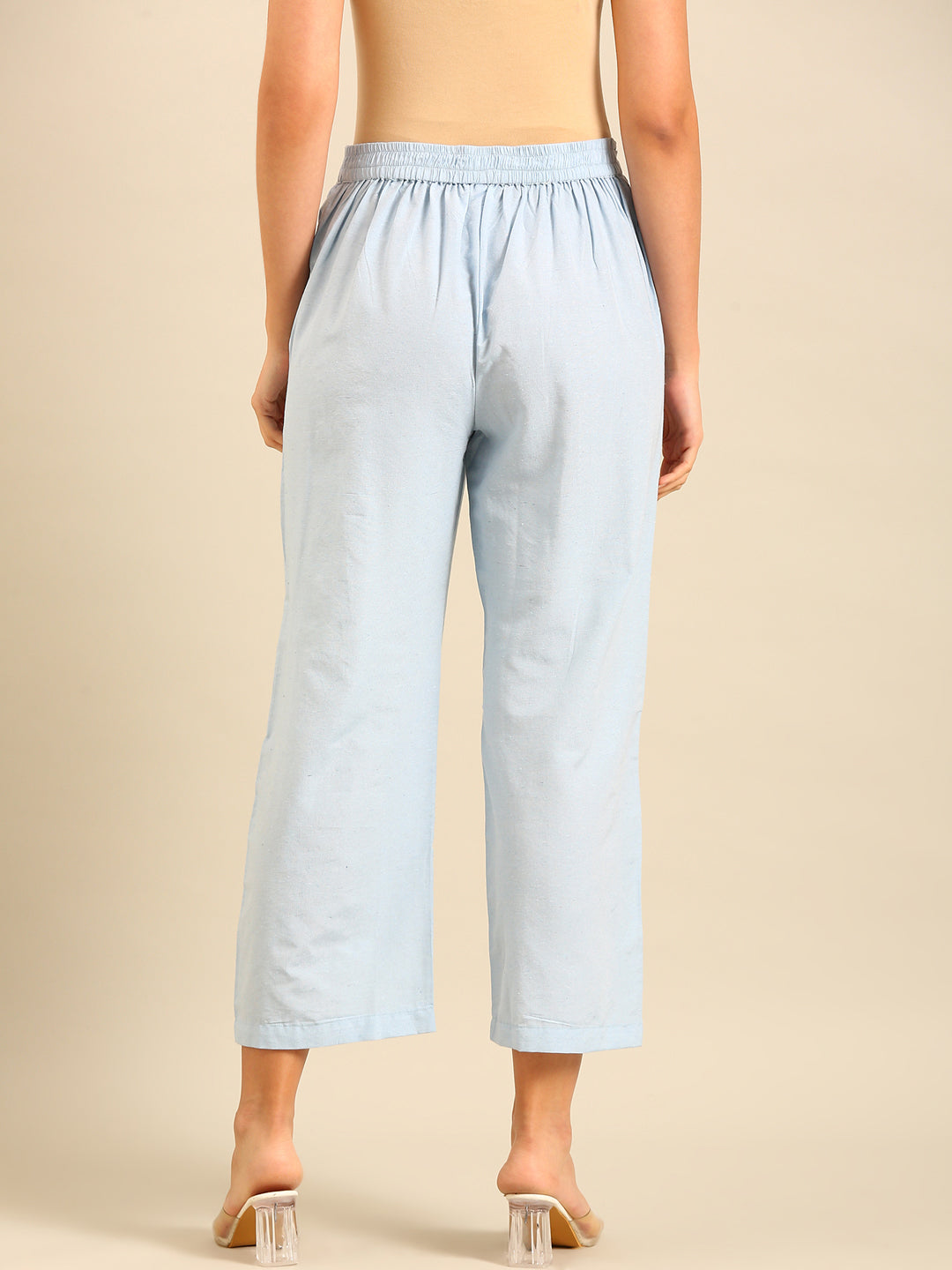 Casual Palazzo-Powder Blue - De Moza