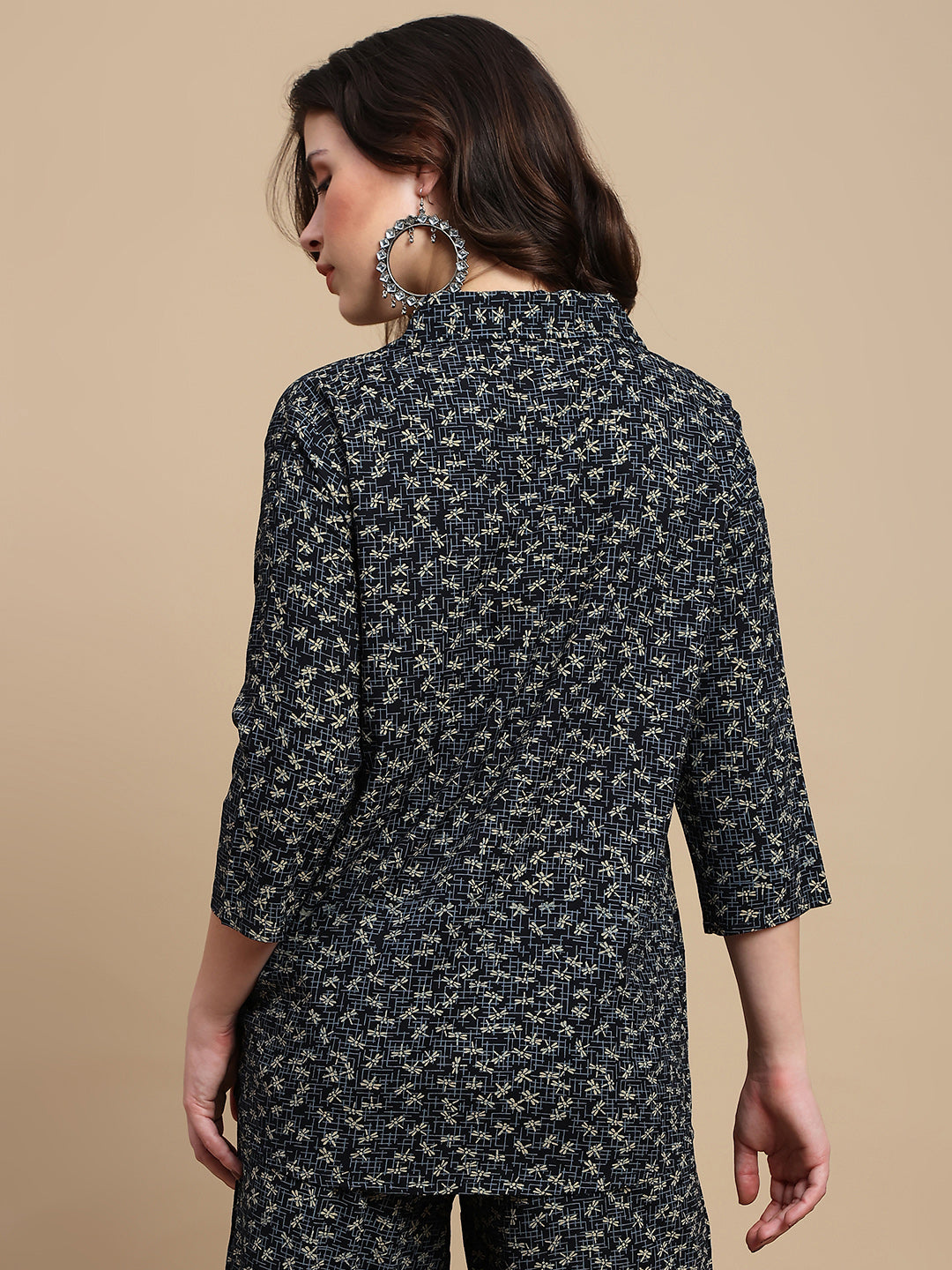 De Moza Women Festive Top Black - De Moza