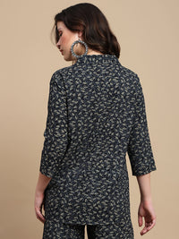 De Moza Women Festive Top Black - De Moza