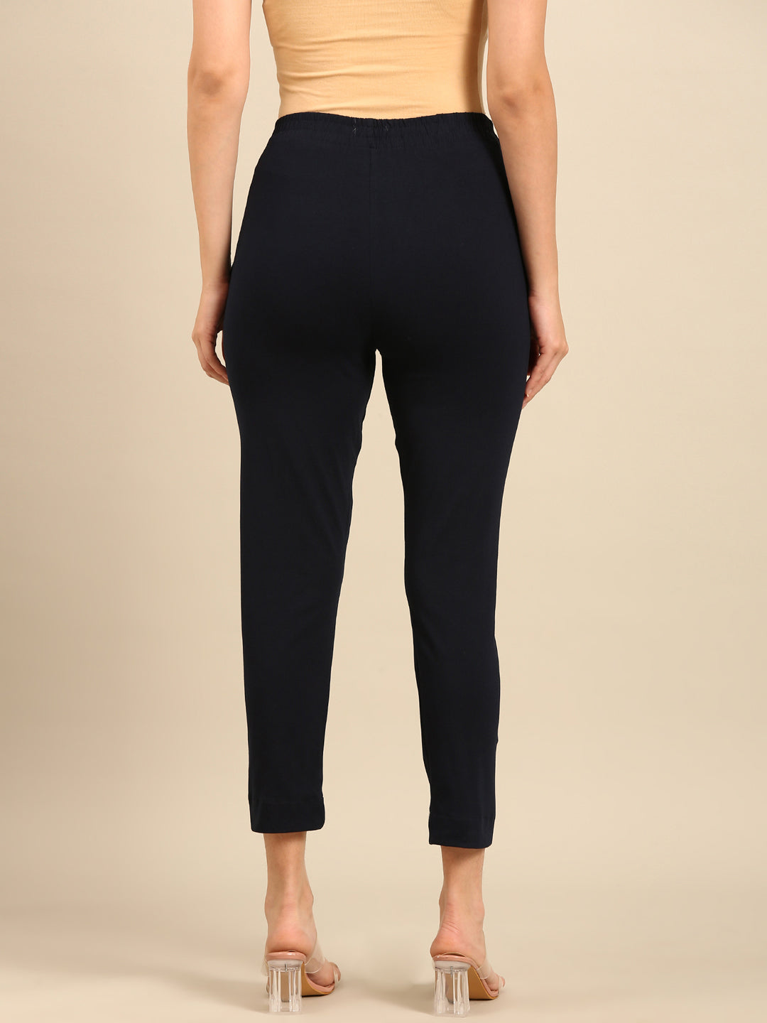 Super Stretch Kurti Pant-Navy - De Moza