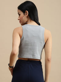 De Moza Women Casual Top Grey