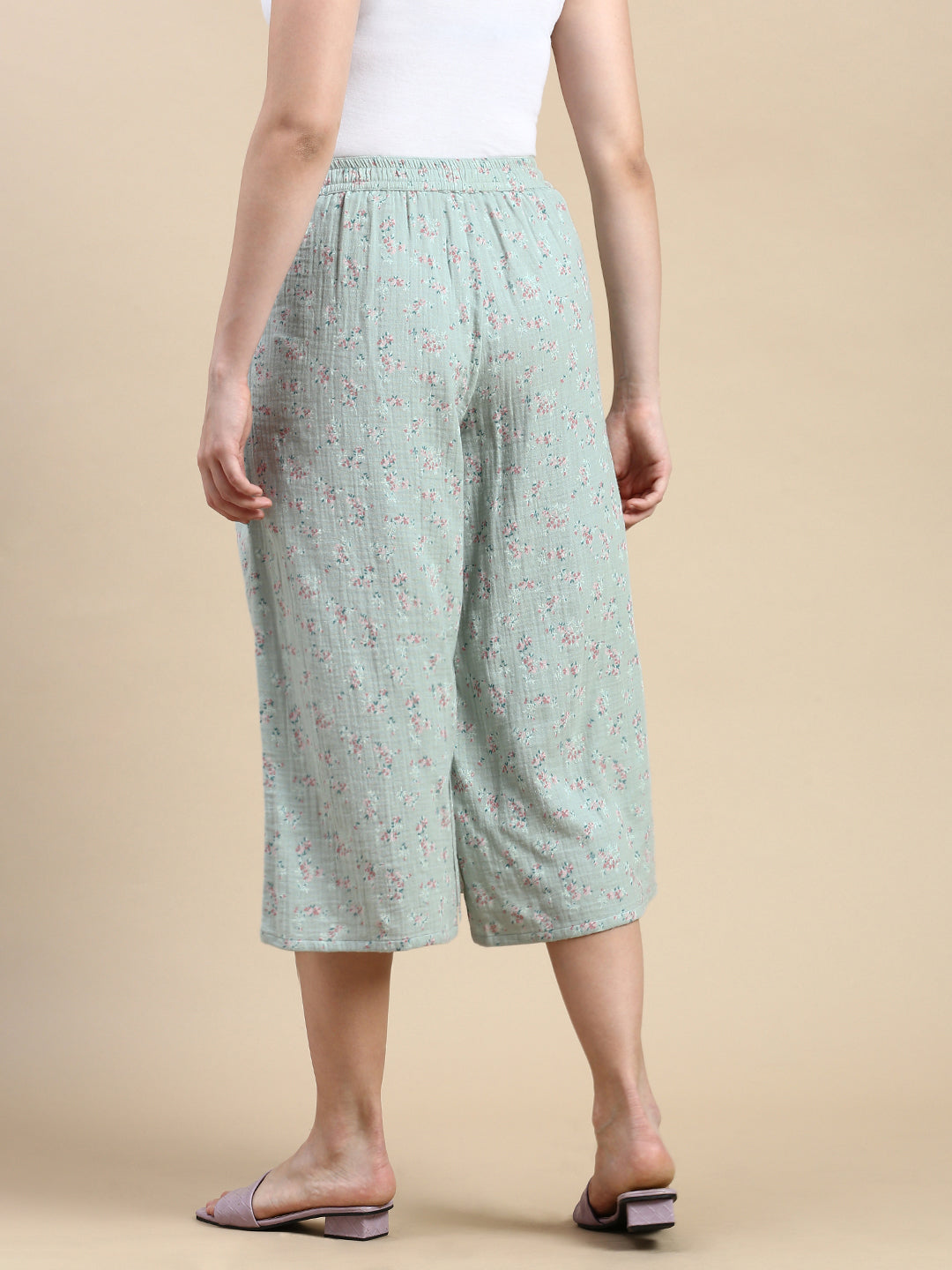 Culottes AOP-Mint Green - De Moza