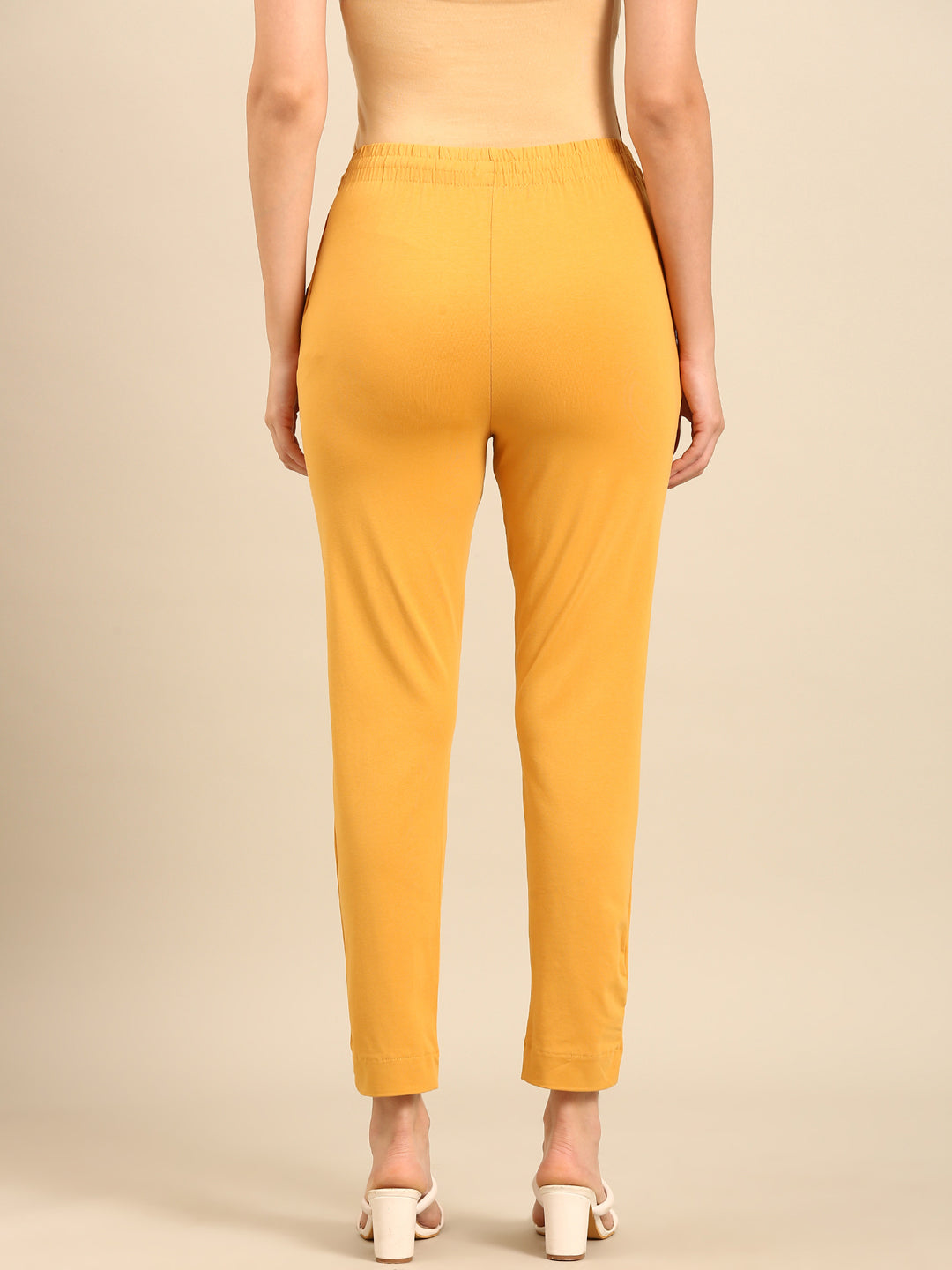Super Stretch Kurti Pant-Gold - De Moza