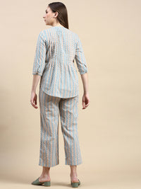 Tunic Top AOP-Offwhite - De Moza