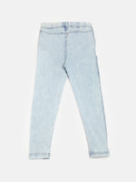 PIPIN Girls Tregging Denim Ice Wash