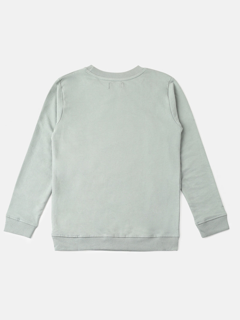 PIPIN Girls Printed Sweatshirt Light Petrol