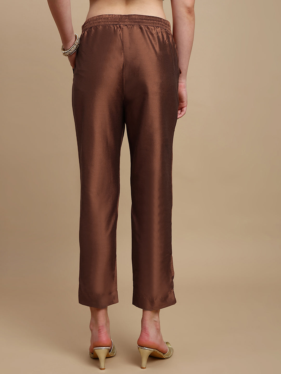 De Moza Women Casual Pants Bronze - De Moza