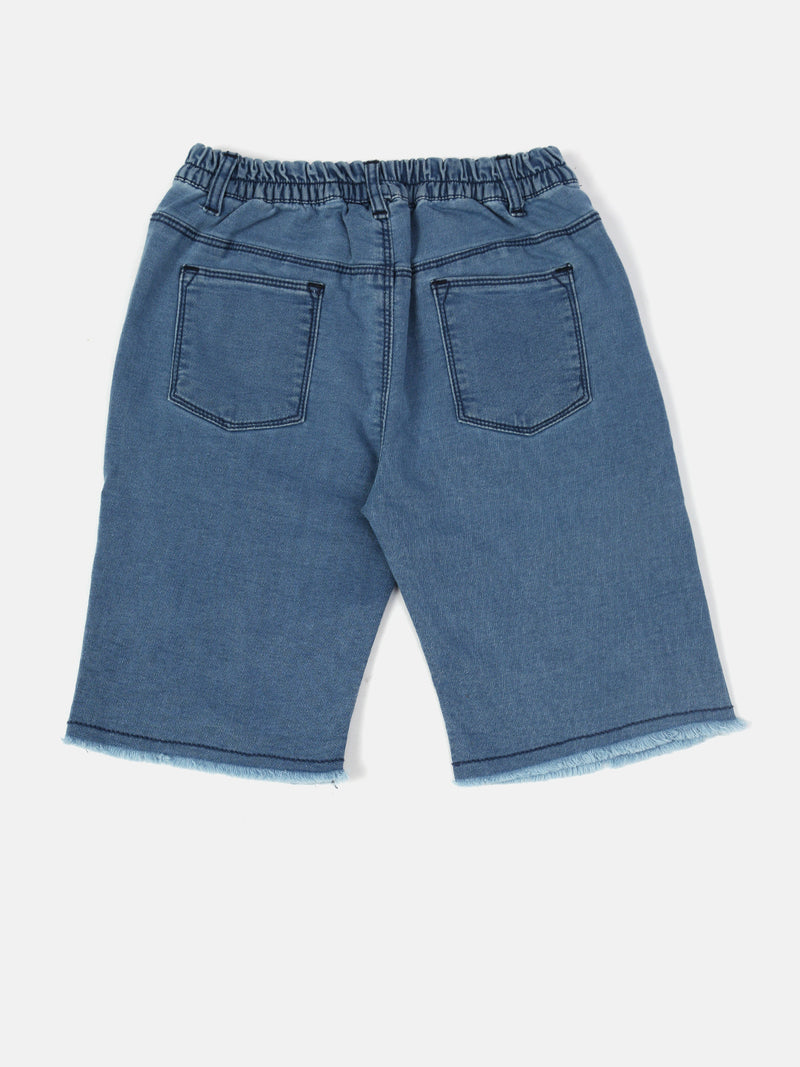 PIPIN Girls Denim Shorts Dark Blue