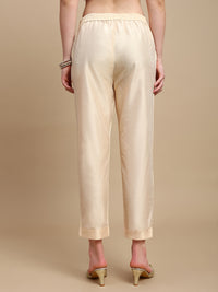 De Moza Women Casual Pants Gold - De Moza