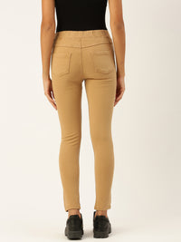 De Moza Women Jegging Dark Beige