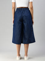 De Moza Women Culottes Dark Blue