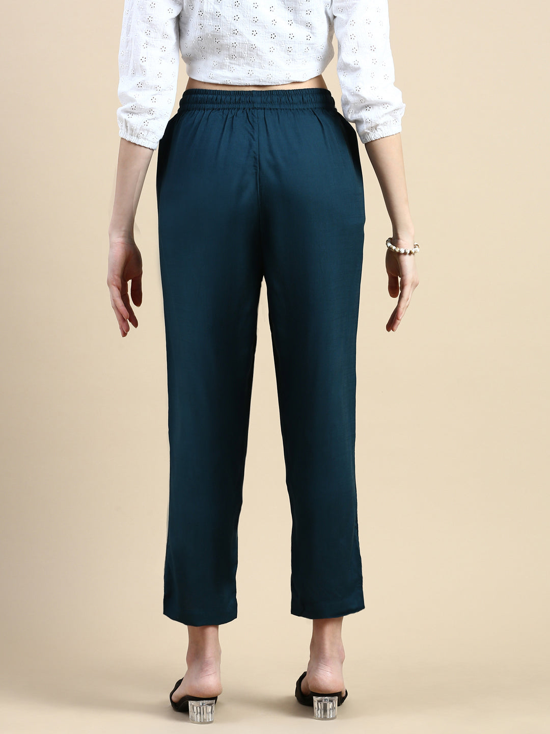 Straight Pant-Teal - De Moza