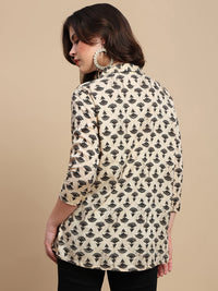 De Moza Women The Naaz Set (Top & Palazzo) - Offwhite - De Moza