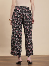 De Moza Women Co-ords with Pack of Top & Palazzo Black