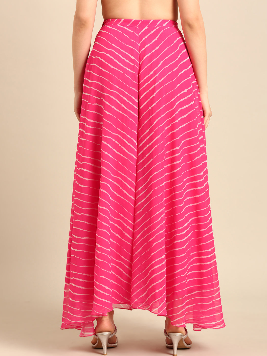 Palazzo All Over Print-Pink - De Moza