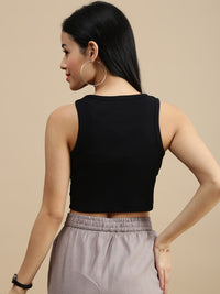 De Moza Women Casual Top Black