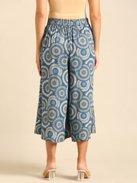Printed Culottes-Blue - De Moza