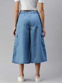 De Moza Women Culottes Ice Blue