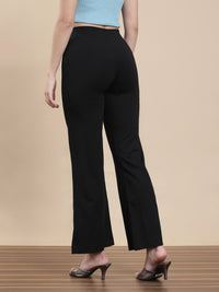 De Moza Women Casual Tregging Black