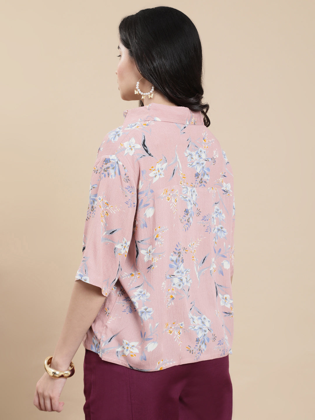 De Moza Women Casual Top Light Pink