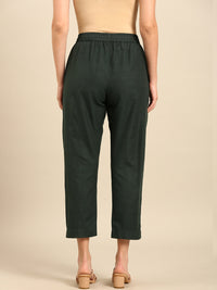 Cigarette Pants-Green - De Moza