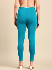 Ankle Length Leggings Cotton-Teal - De Moza