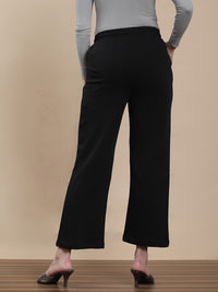De Moza Women Casual Pants Black
