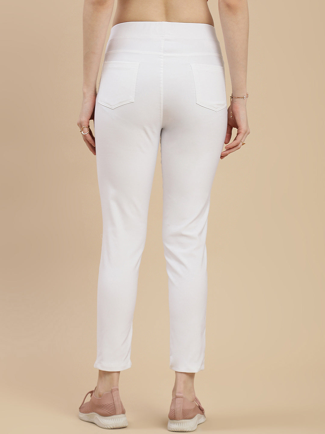 De Moza Women Casual Jegging White