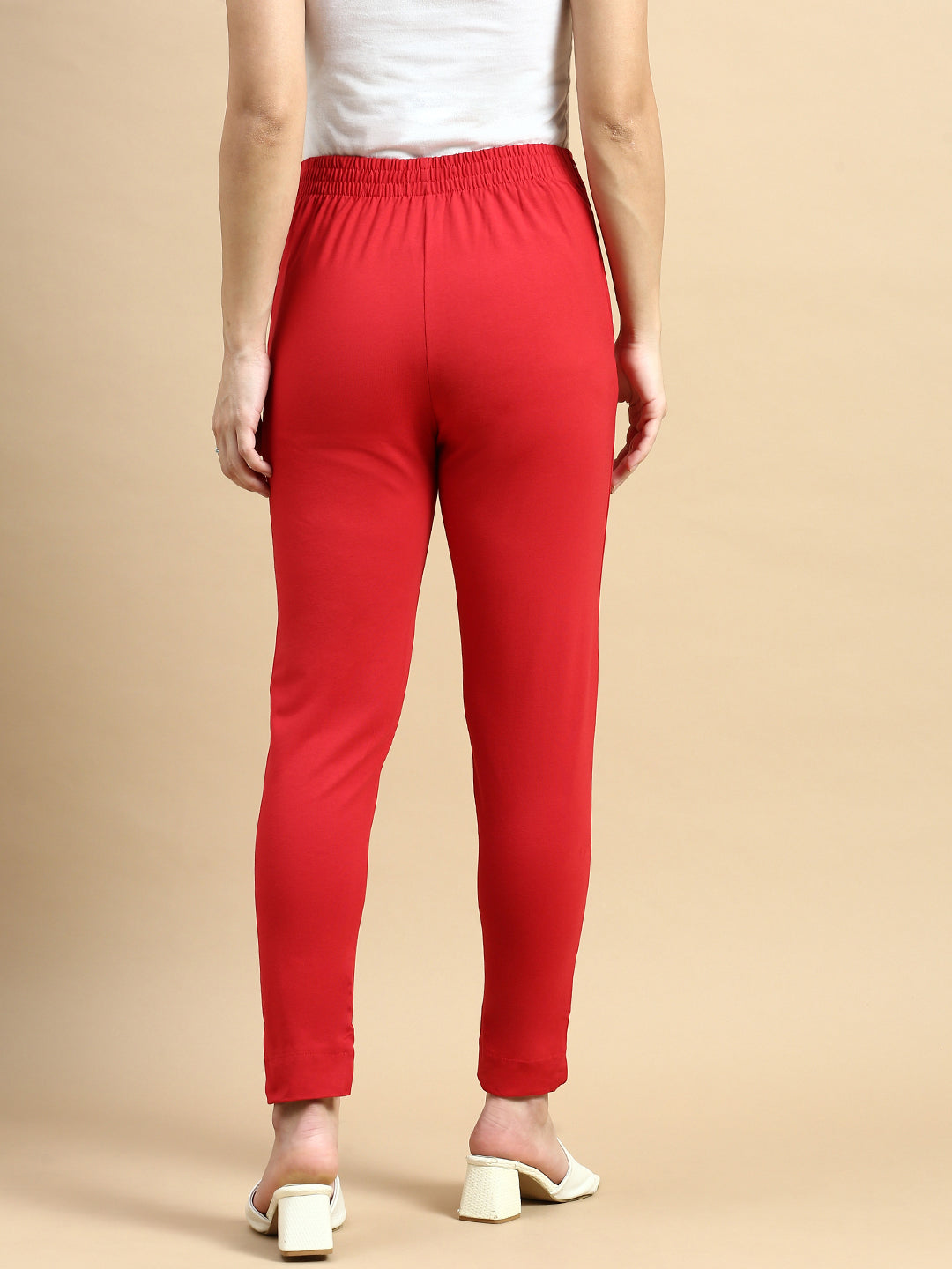 Super Stretch Kurti Pant-True Red