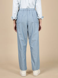 Straight Pant-Mid Blue - De Moza