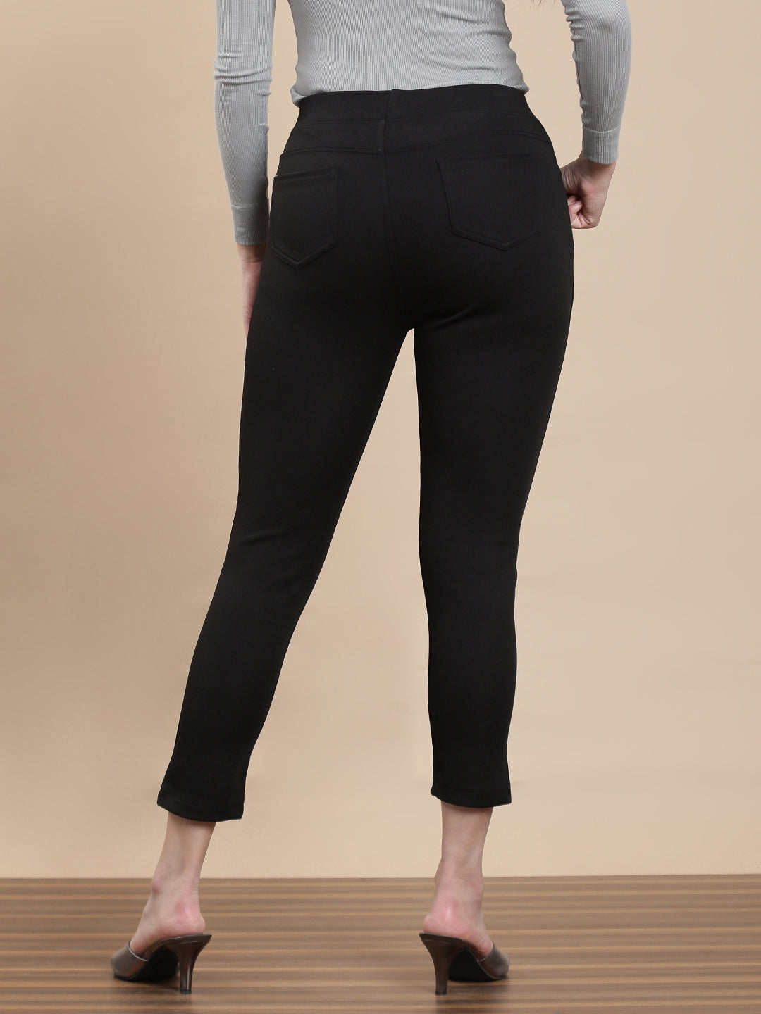 De Moza Women Casual Jegging Black