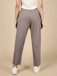 Straight Pant-Taupe