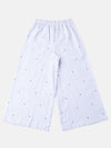 De Moza Girls Printed Palazzo Blue