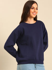 Sweatshirt-Navy Blue - De Moza