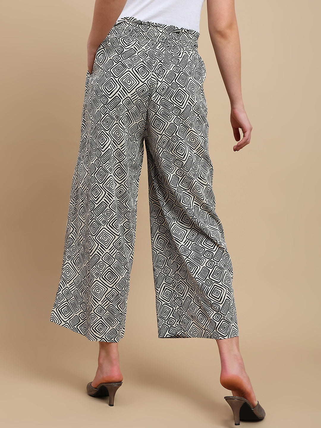 De Moza Women Casual Palazzo Black - De Moza