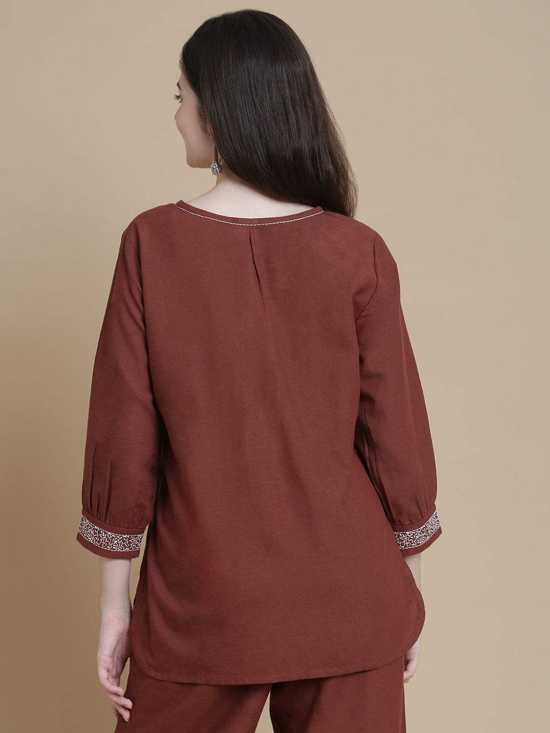 De Moza Women's Officewear Co-ords Brown - De Moza