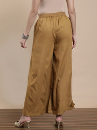 De Moza Women Casual Palazzo Bronze
